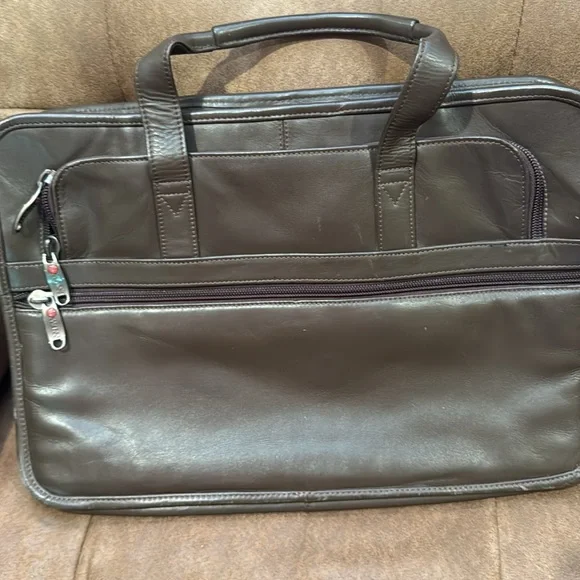 Coach Messenger Leather Bag + Coach Leather Card Holder & Winn Leather Workbag